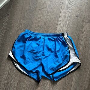 Blue Nike shorts